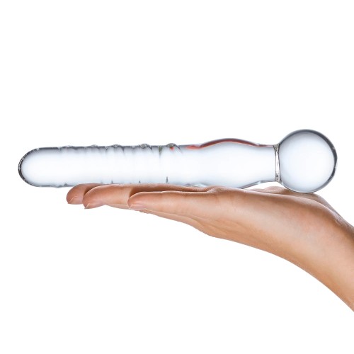 Glas Joystick Clear Glass Dildo 8 inch