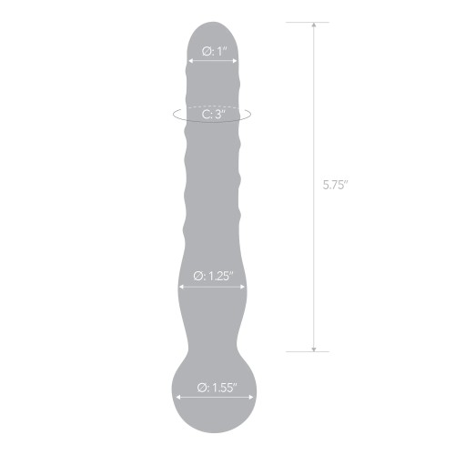 Dildo de Cristal Clear Joystick de 8 in.