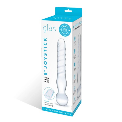 Dildo de Cristal Clear Joystick de 8 in.