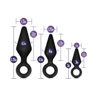 Luxe Night Rimmer Silicone Anal Plug Kit