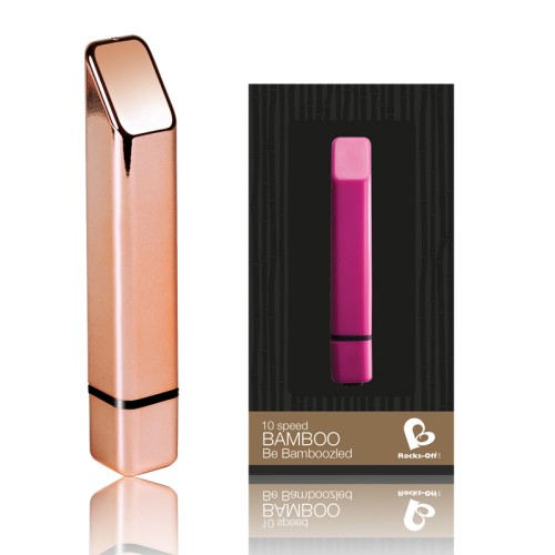 Vibrador de Bambú en Oro Rosa