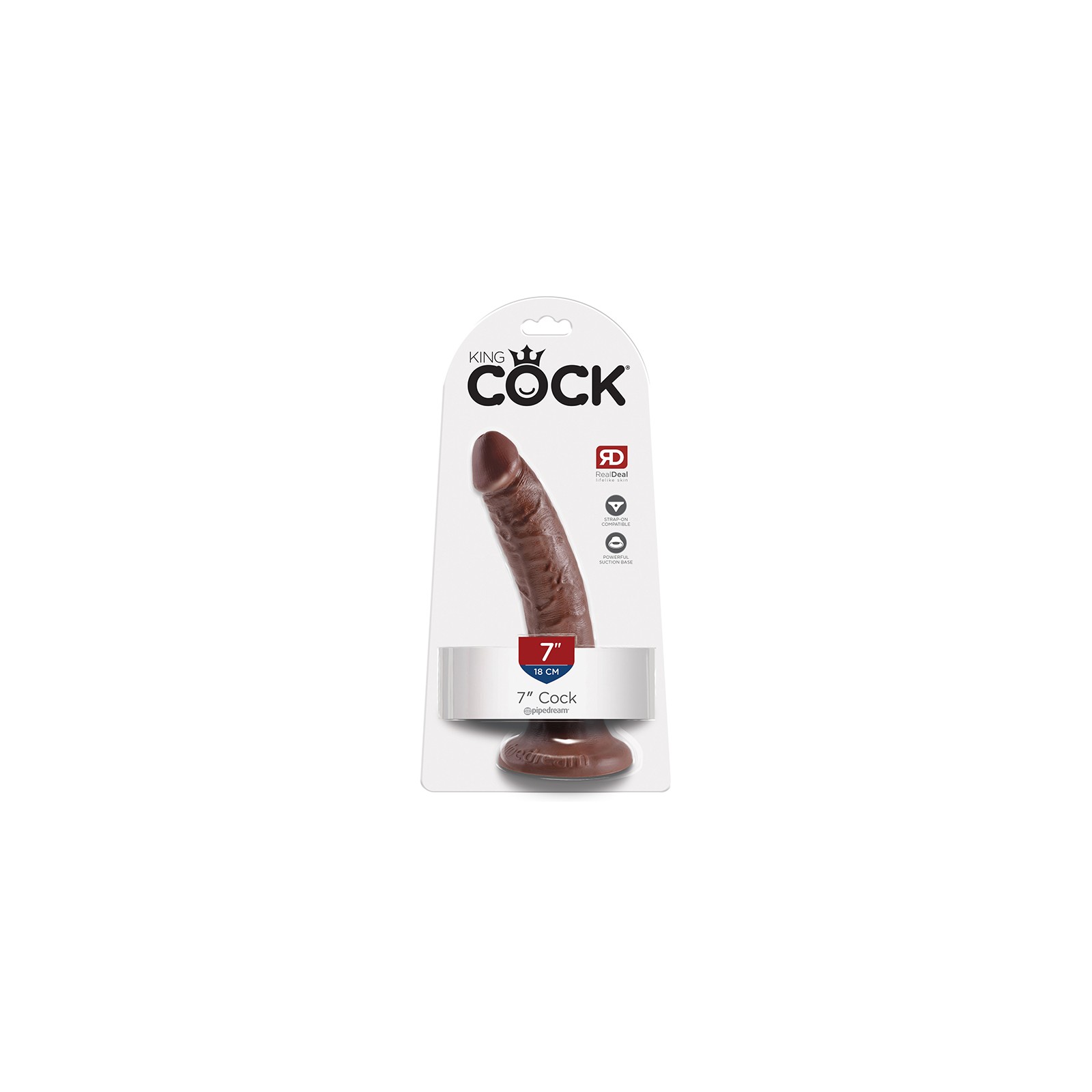 Pipedream King Cock Dildo Realista de 7 Pulgadas con Ventosa