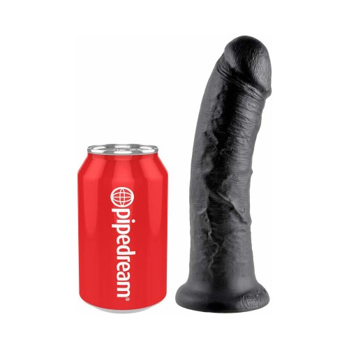 Pipedream King Cock Dildo Realista de 8 Pulgadas - Negro