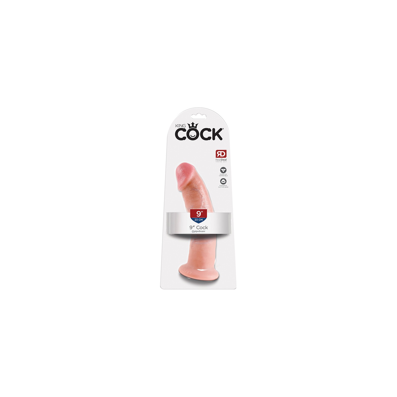 Dildo Realista Pipedream King Cock de 9 Pulgadas con Ventosa - Placer Definitivo