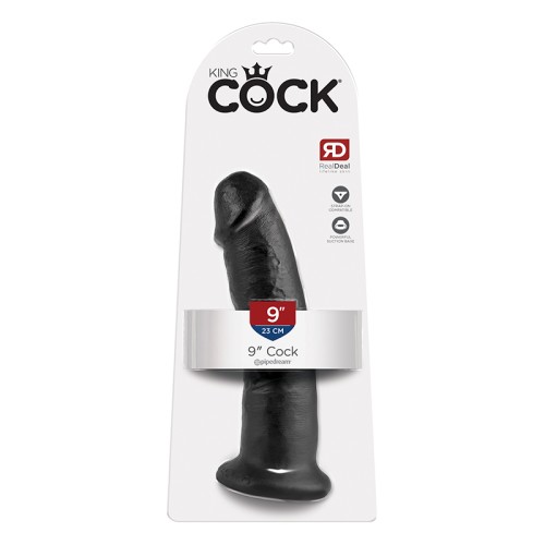 Pipedream King Cock 9 in. Dildo with Suction Cup Black