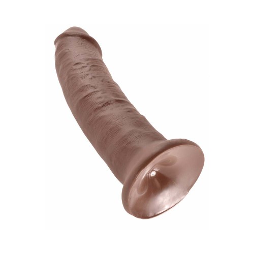 Dildo Realista de 9 in. King Cock de Pipedream en Marrón