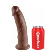 Dildo Realista de 9 in. King Cock de Pipedream en Marrón