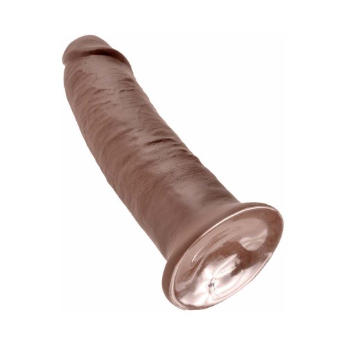 Pipedream King Cock 10 in. Realistic Dildo with Suction Cup Brown