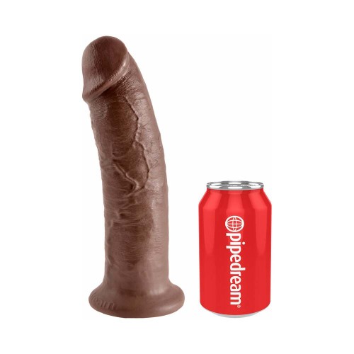 Pipedream King Cock 10 in. Realistic Dildo with Suction Cup Brown