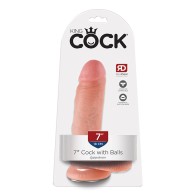 Pipedream King Cock Dildo de 7 Pulgadas con Base de Ventosa