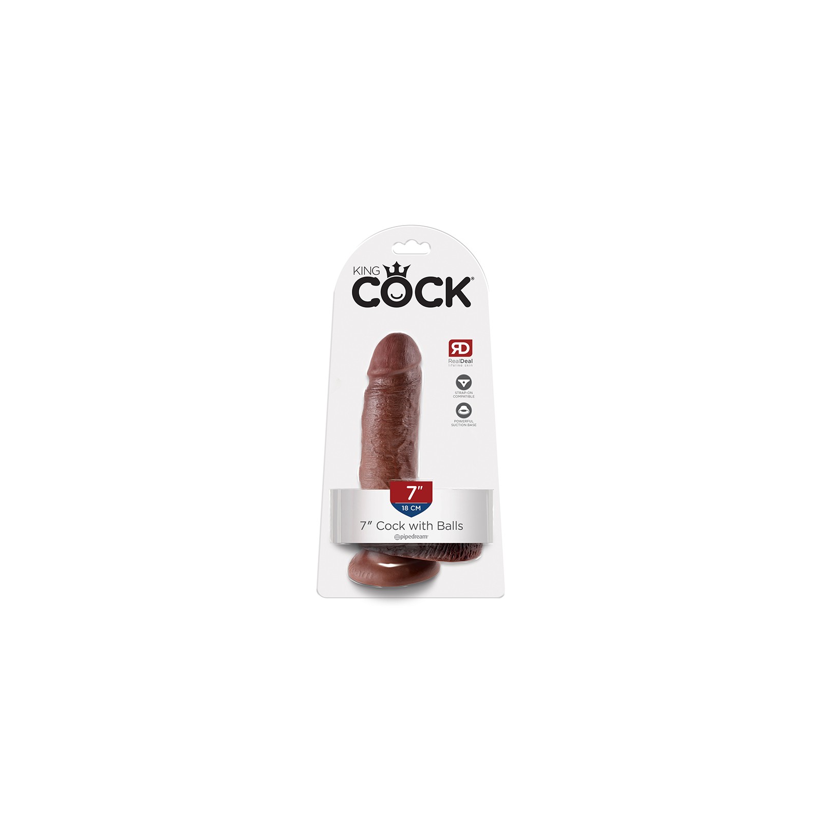 Dildo Pipedream King Cock de 7 pulgadas con Testículos