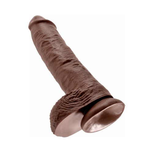 Pipedream King Cock Dildo Realista 10 in. Marrón