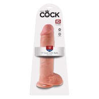 Dildo Realista King Cock de 11 in. con Succión