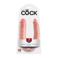 Pipedream King Cock Double Trouble 7 in. Dildo