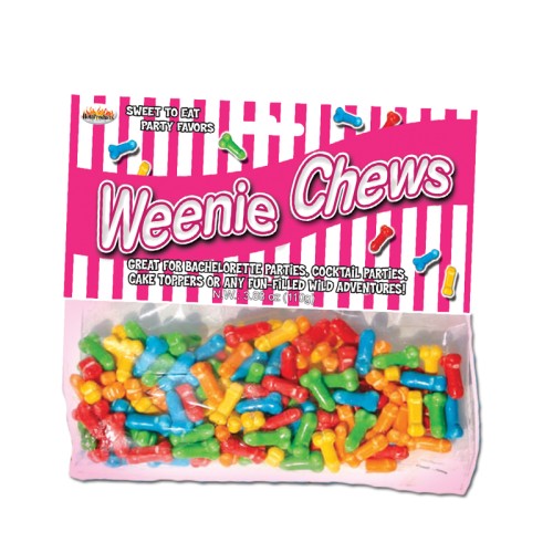 Weenie Chews Party Favors for Celebrations