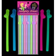 Glow-in-the-Dark Naughty Straws - Pack of 8