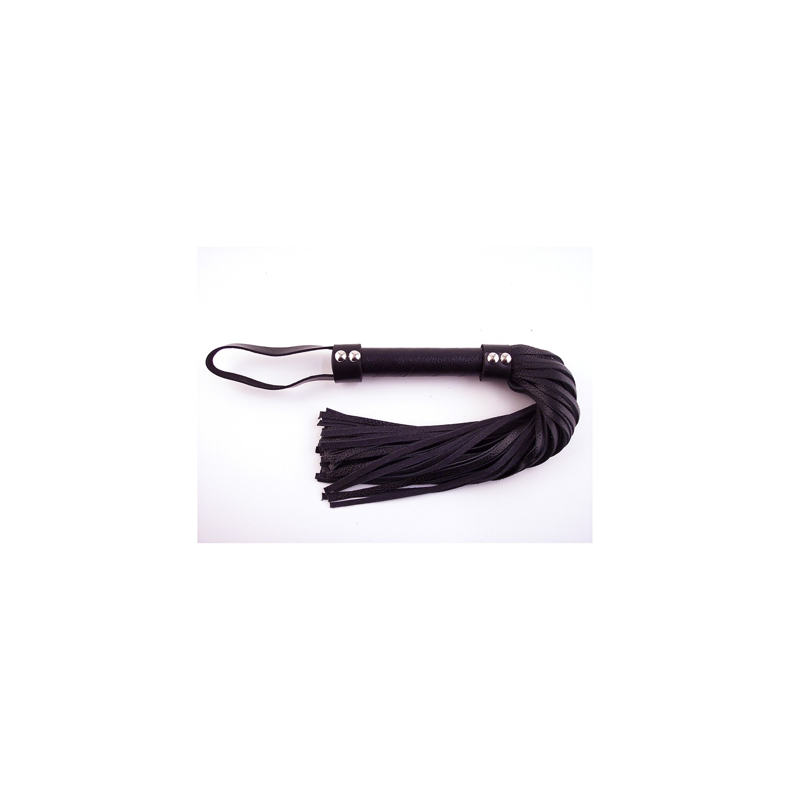 Flogger de Cuero H-Style Rouge Negro para Placer Intenso