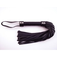 Flogger de Cuero H-Style Rouge Negro para Placer Intenso