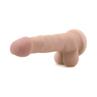 Dildo Dual Densidad Sam de 7 Pulgadas Au Naturel - Realista y Seguro