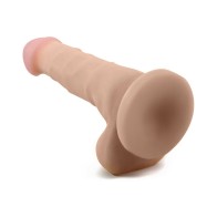 Dildo Dual Densidad Sam de 7 Pulgadas Au Naturel - Realista y Seguro