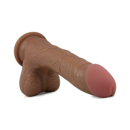 X5 Grinder Dildo Realista 8.5 in. con Testículos - Tan