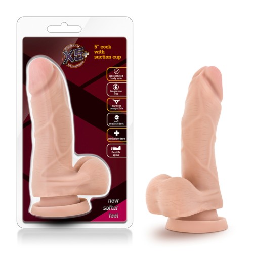 X5 Plus Realistic 5 inch Dildo with Balls