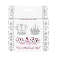 Mr. and Mrs. Trivia Card Game for Couples