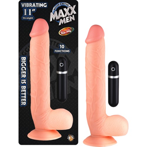 Maxx Men 11in Vibrating Real Skin Dong