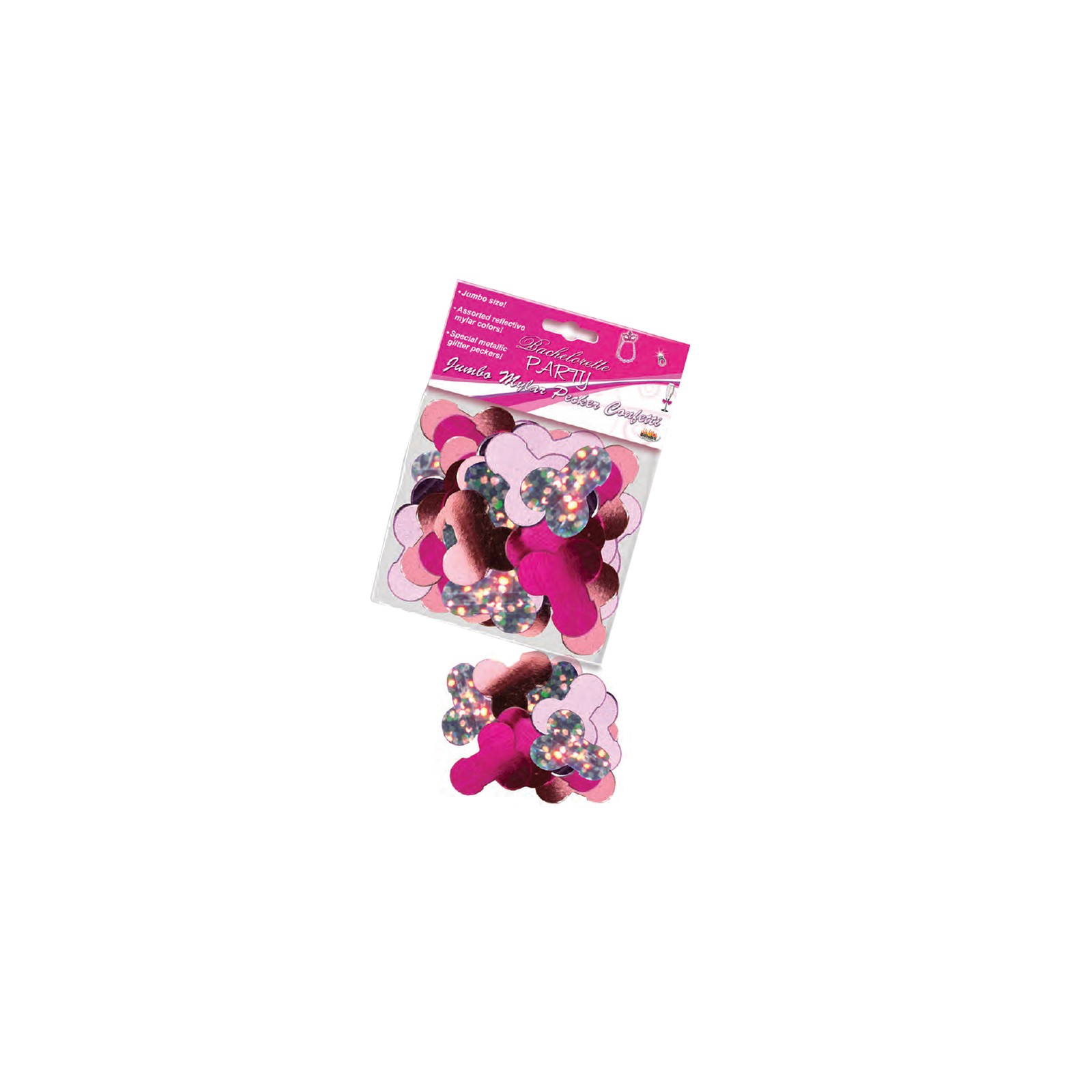 Jumbo Mylar Pecker Party Confetti