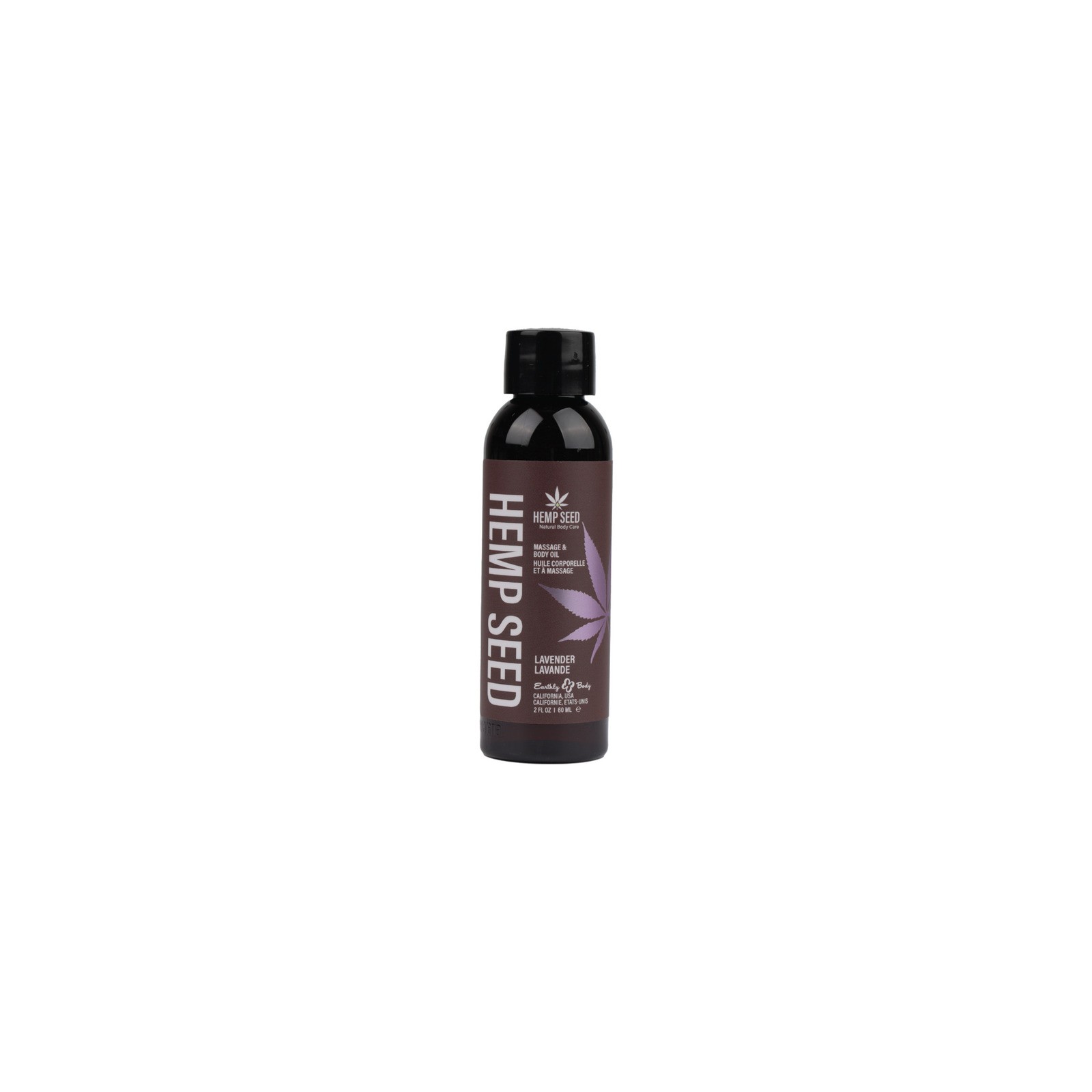 Earthly Body Lavender Massage Oil 2oz for Relaxation