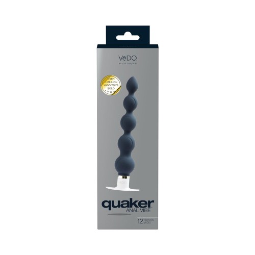 VeDO Quaker Anal Vibrator Just Black - Explore Deeper Pleasure