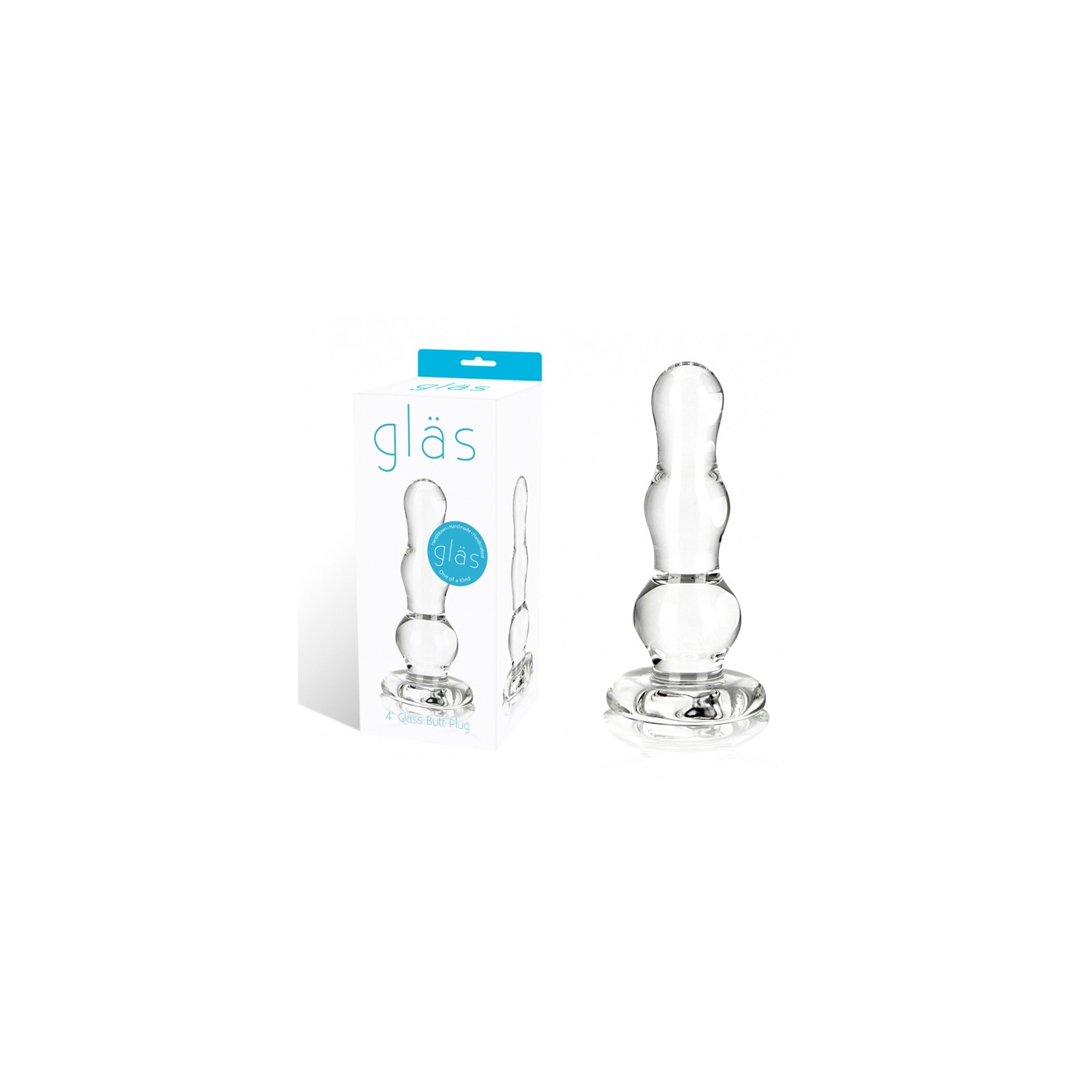 Glas 4 in. Glass Butt Plug for Beginners