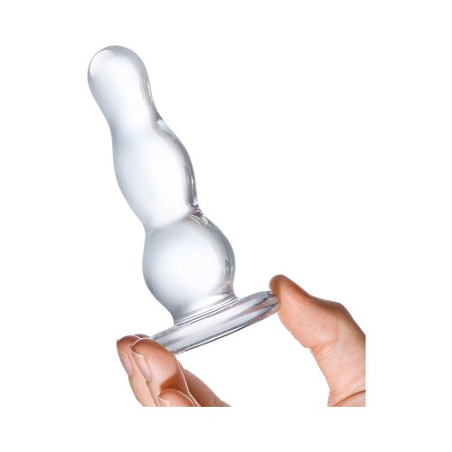 Glas 4 in. Glass Butt Plug for Beginners