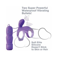 Pipedream Fantasy C-Ringz Ultimate Couples Cage Vibrating Cock Sheath Purple