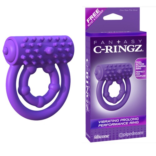 Pipedream Fantasy C-Ringz Vibrating Performance Ring Purple