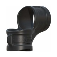 C-Ringz Mr. Big Cock Ring & Ball Stretcher Sling de Silicona Negra