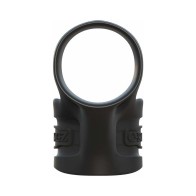 C-Ringz Mr. Big Cock Ring & Ball Stretcher Sling de Silicona Negra