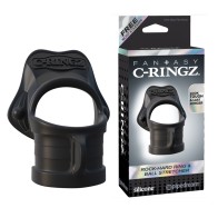 Anillo Pipedream C-Ringz Rock-Hard y Estirador de Testículos