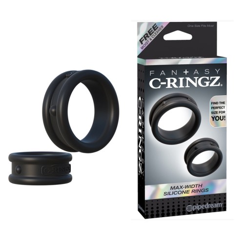 Pipedream Fantasy C-Ringz Max-Width Silicone Rings - 2-Piece Set