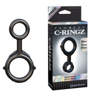 C-Ringz Ironman Duo-Ring de Fantasía Pipedream - Negro