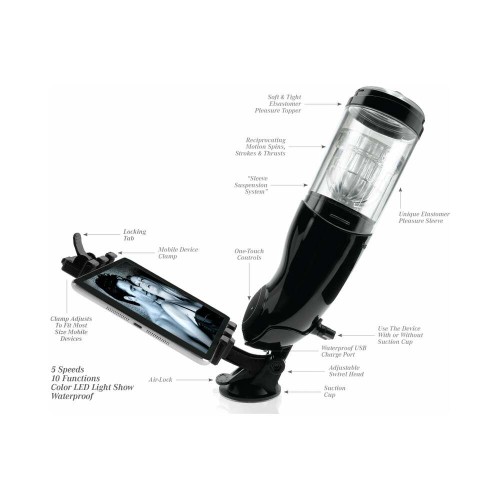 PDX Mega-Bator Ass Rechargeable Rotating Stroker