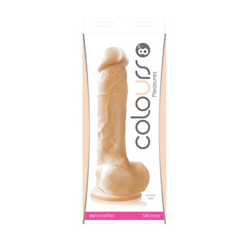 Colours Pleasures Realistic 8 in. Dildo - Superior Silicone