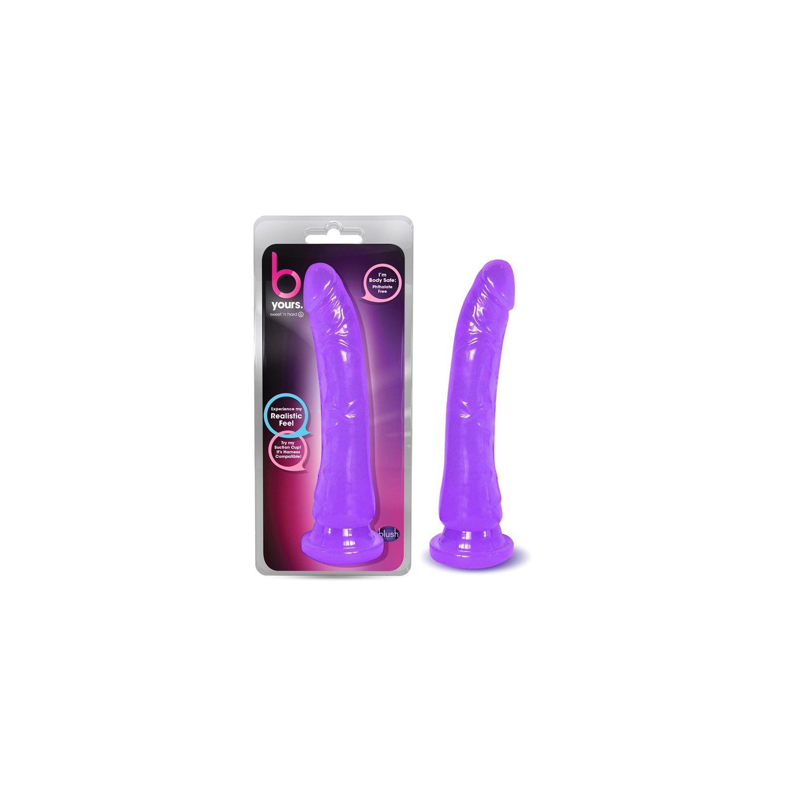 B Yours Sweet 'n Hard 6 Dildo in Purple