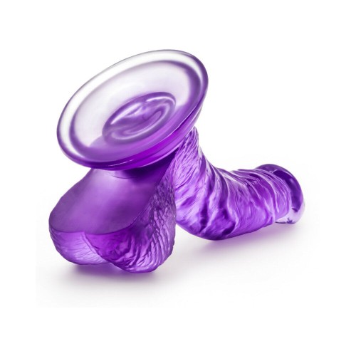 B Yours Sweet 'n Hard 8 Dildo Realista de 6.5 in. con Bolas Morado