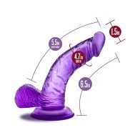 B Yours Sweet 'n Hard 8 Dildo Realista de 6.5 in. con Bolas Morado