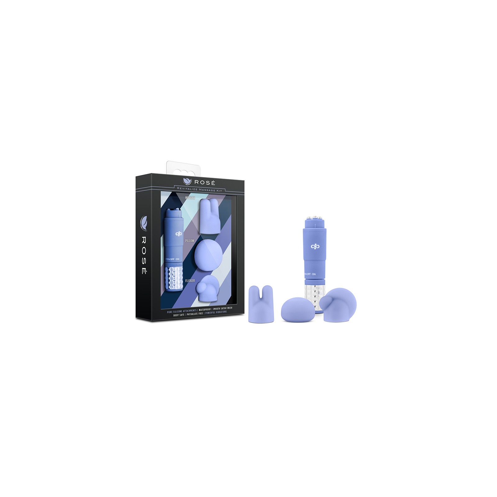 Kit de Masaje Mini Vibrador Rose Revitalize