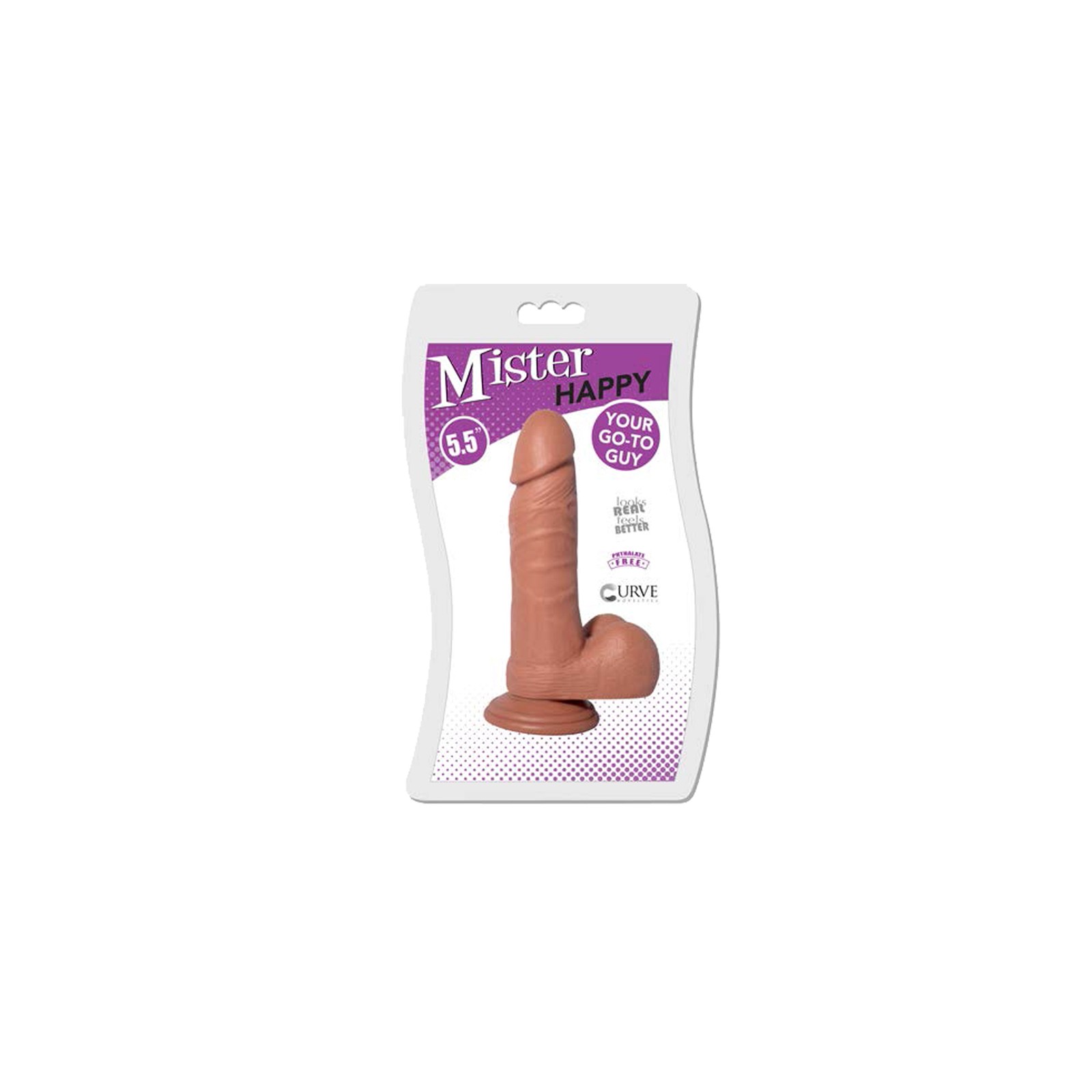 Dong de PVC Realista Mister Happy para Placer Máximo