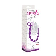 Curve Toys Gossip Perfect 10 Silicone Anal Beads for Pleasurable Experiences