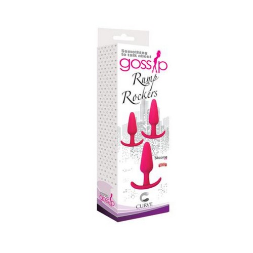 Gossip Rump Rockers 3-Piece Silicone Anal Plug Training Set Magenta