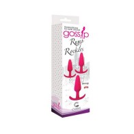 Gossip Rump Rockers 3-Piece Silicone Anal Plug Training Set Magenta